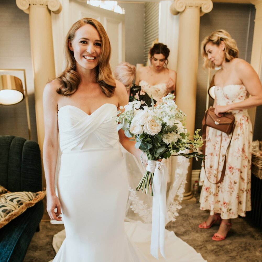 Kelly Faetanini Cypress Size 6 Crepe Wedding Gown
